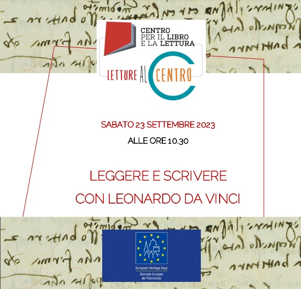 GEP 2023 - “Leggere e scrivere con Leonardo”: sabato 23 settembre tornano le “Letture al Centro” per bambini e ragazzi